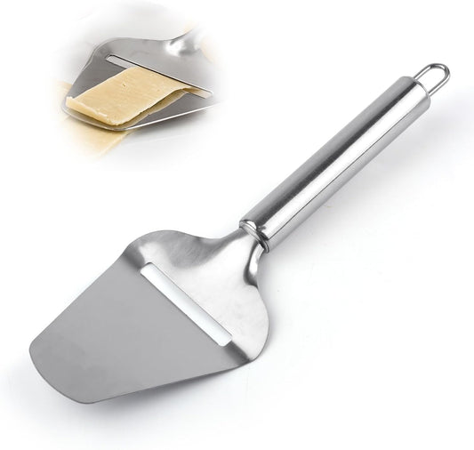 Stainless Steel Cheese Slicer for Block Cheese, Handheld Butter Cutter Shaver Multi-Functional Kitchen Tool for Hard and Semi-Hard Non-Stick Cheeses Grater, Vegetables, Cactus Peeler BST326L