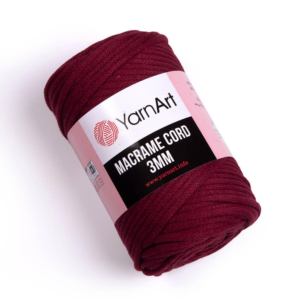 YarnArt Macrame Cord 3mm - Macrame Rope for Crafting, Knotting, Wall Hangings, and Home Decor - 60% Cotton 40% Viscose & Polyester, Soft and Durable (759-FOREST Green) BST220