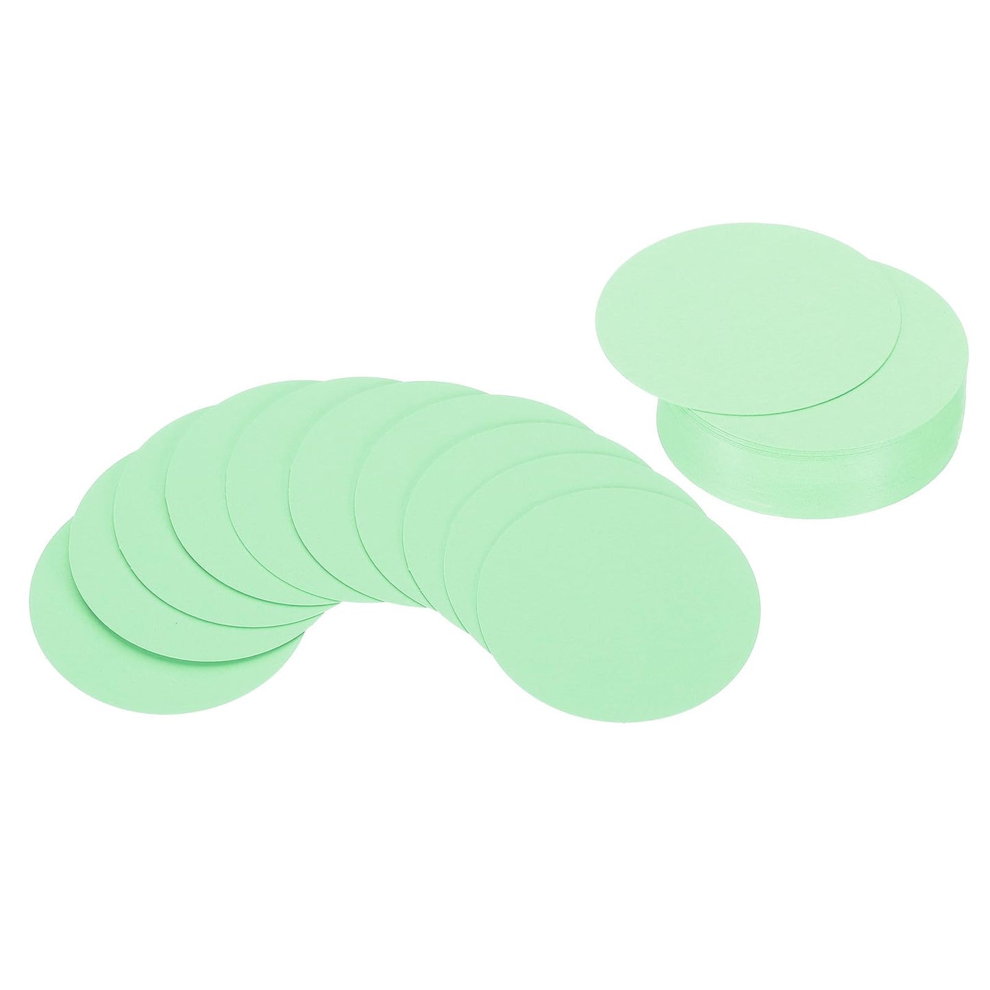 PATIKIL 4inch Circle Card Stock, 50Pcs Round Shape Cutouts Paper Thick Cardstock Coaster for DIY Craft Projects Classroom Bulletin Board Decor, Sky Blue BST326L
