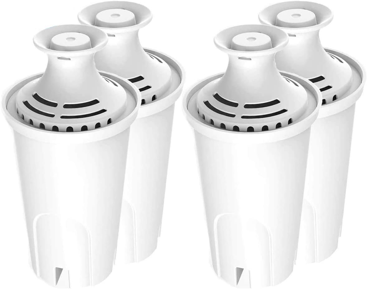 Replacement for Brita® Filter, Brita® Standard Water Filter，Pitcher Water Filter Compatible with Classic OB03, Mavea 107007, and More, NSF Certified 1 Year Filter Supply, 4 Packs BST202