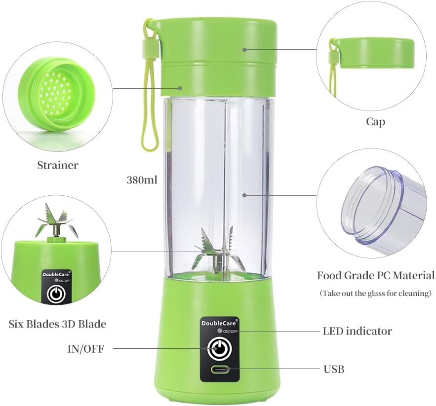 Portable and Rechargeable Battery Juice Blender 92