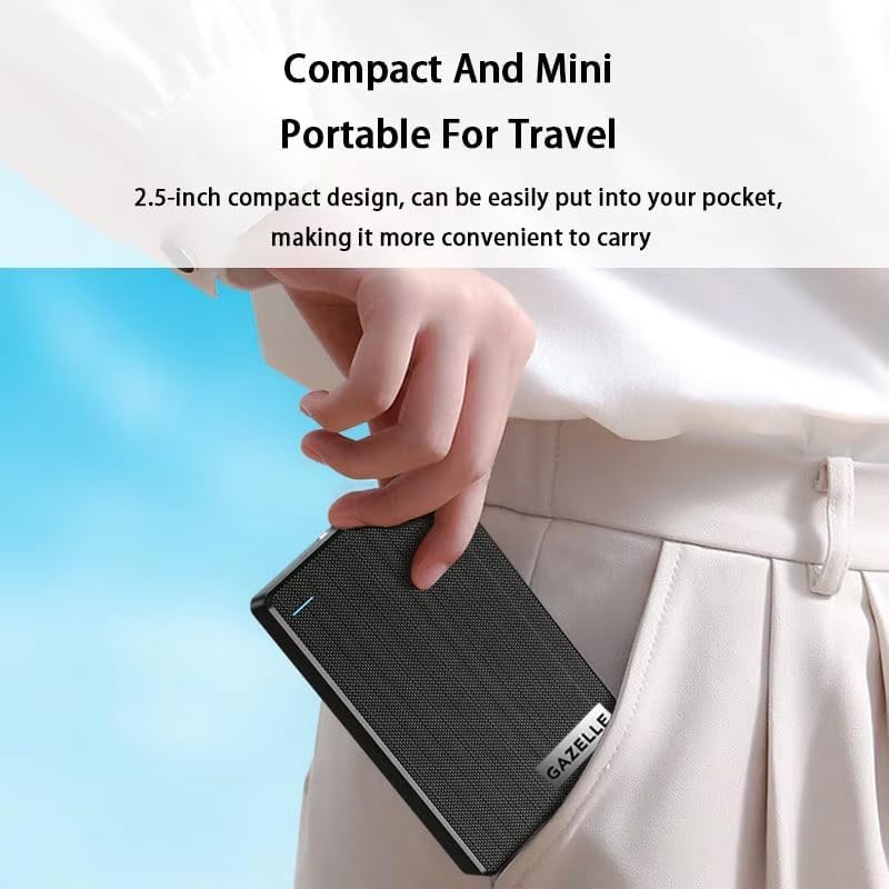 GAZELLE High-Speed Ultra Slim Portable External Hard Drive 31