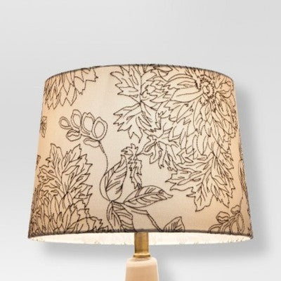 Threshold Small Linen Drum Lamp Shade with Uno Fitter