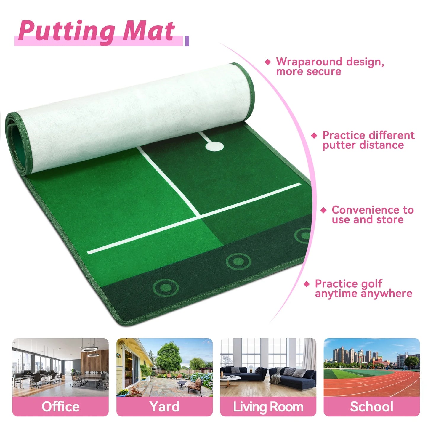 Liberry Toddler Golf Set with Putting Mat 100