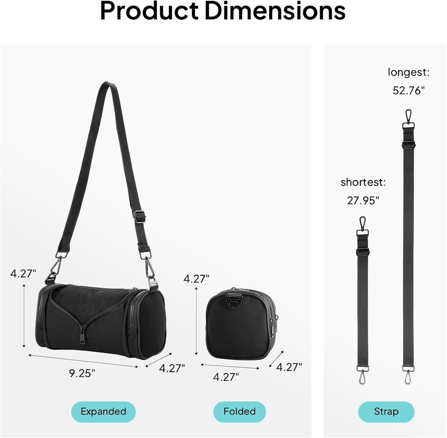 TOPEAST Sling Bag for Women, Anti-Theft Crossbody Bag with RFID Blocking & Small Water Bottle Holder for Travel BST202