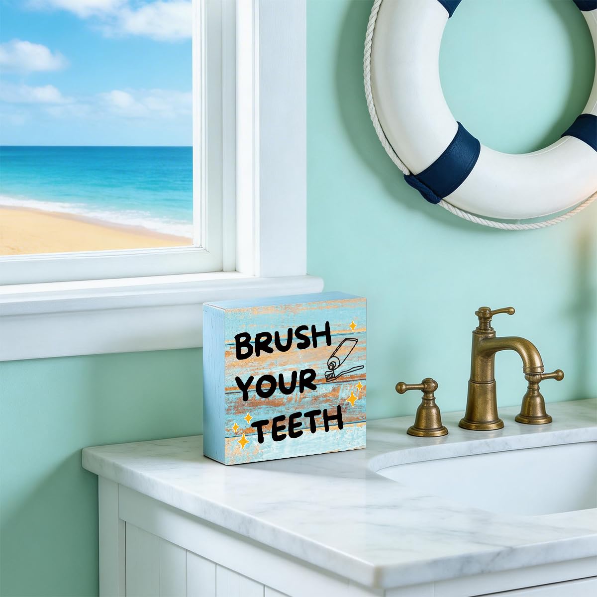 Coffee Sign Decor Sunshine Decorations for Home Office Coffees Station | Coffee Bar Decor Decorations for Home Funny Sun Table Desk Decorations Unique Housewarming Gift Ideas for Women BST202