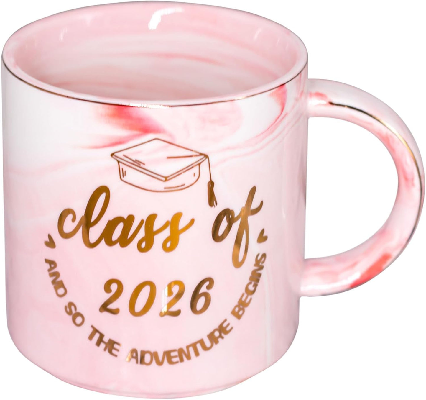 Graduation Gift for Her Women Daughter Sister Bestie - Cute Class of 2026 Coffee Mug - Novelty Senior Night Birthday Christmas Gits for College Master Phd 2026 BST202