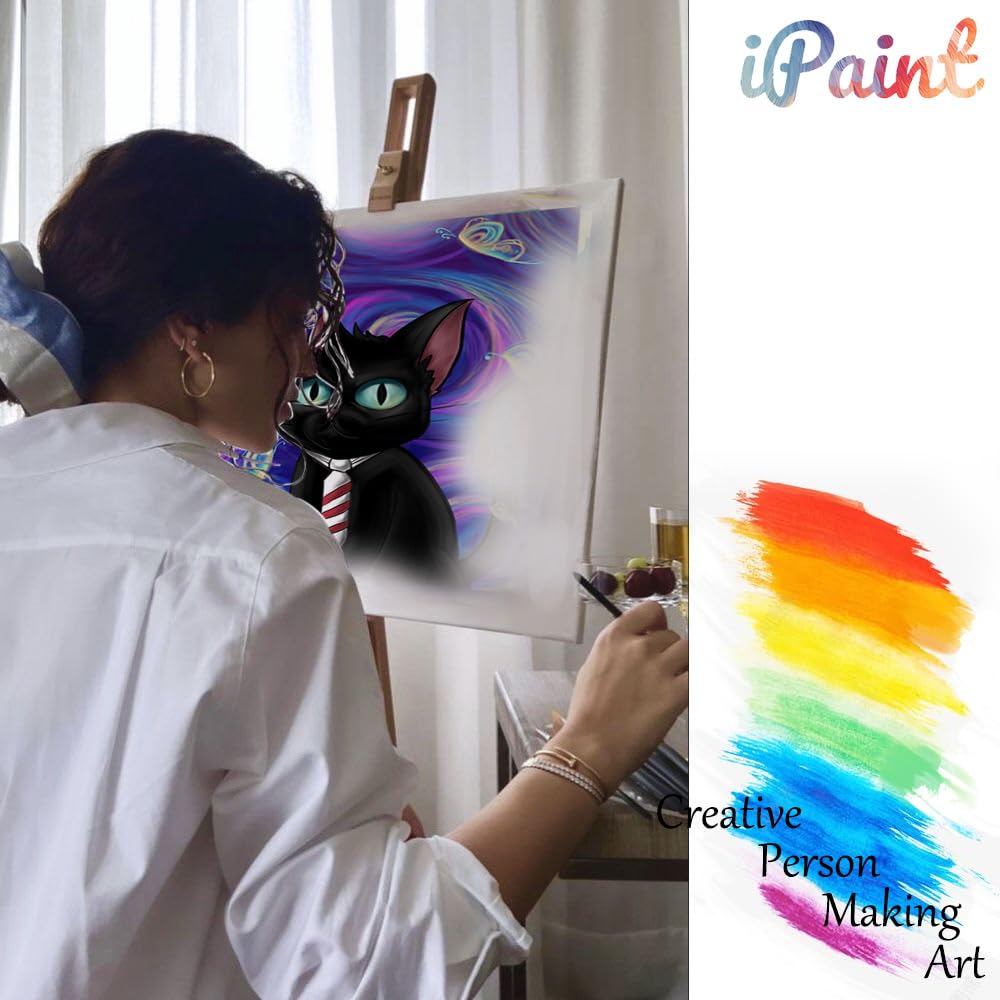 2Pcs Sip and Paint Kit for Adults,Valentines Couple Painting Kit Supplies Canvas, Pre Drawn Canvas to Paint for Date Night for Couples DIY Acrylic Painting Kits Party Favor 8×10 WN420