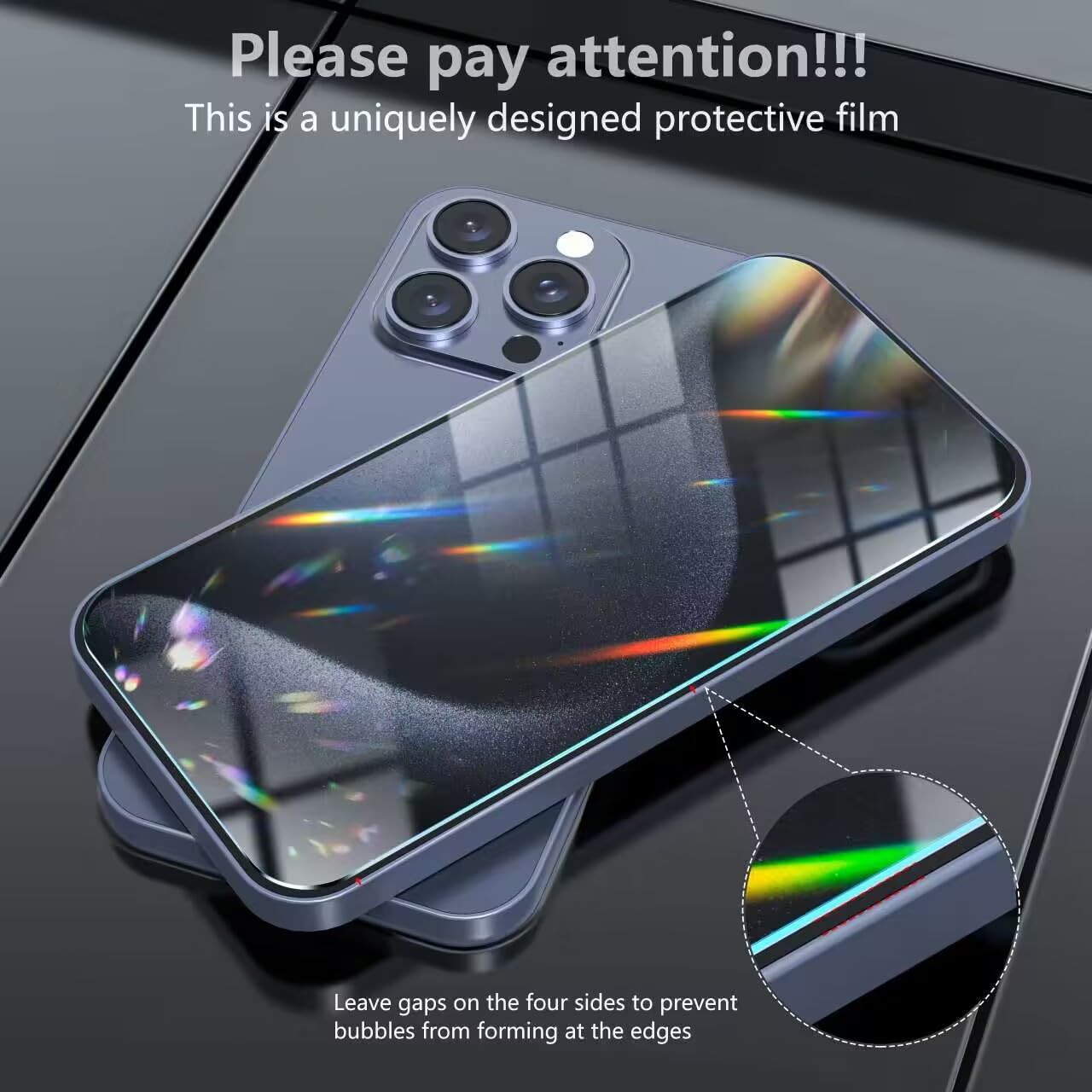 for iPhone 15 Pro Case Glitter with 2 Pack Screen Protector + 2 Pack Camera Lens Protector, Clear Glittering Cute Phone Case Shockproof Soft TPU Bumper Cover for Women Girls WN420