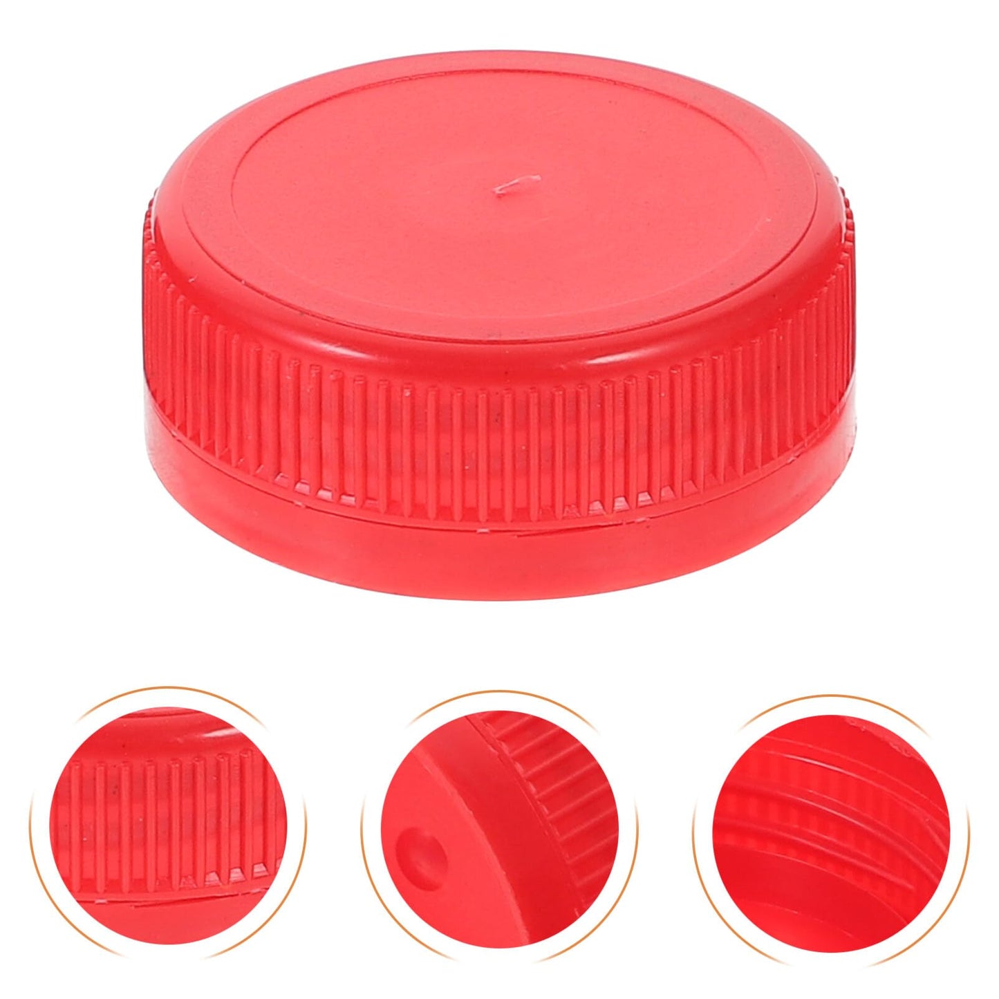 100Pack White Plastic Bottle Caps, 38mm (1.53") Replacement Lids, Leak-Free Screw-on Caps for Juice, Milk, Water Bottles Tops and Diy Crafts BST202