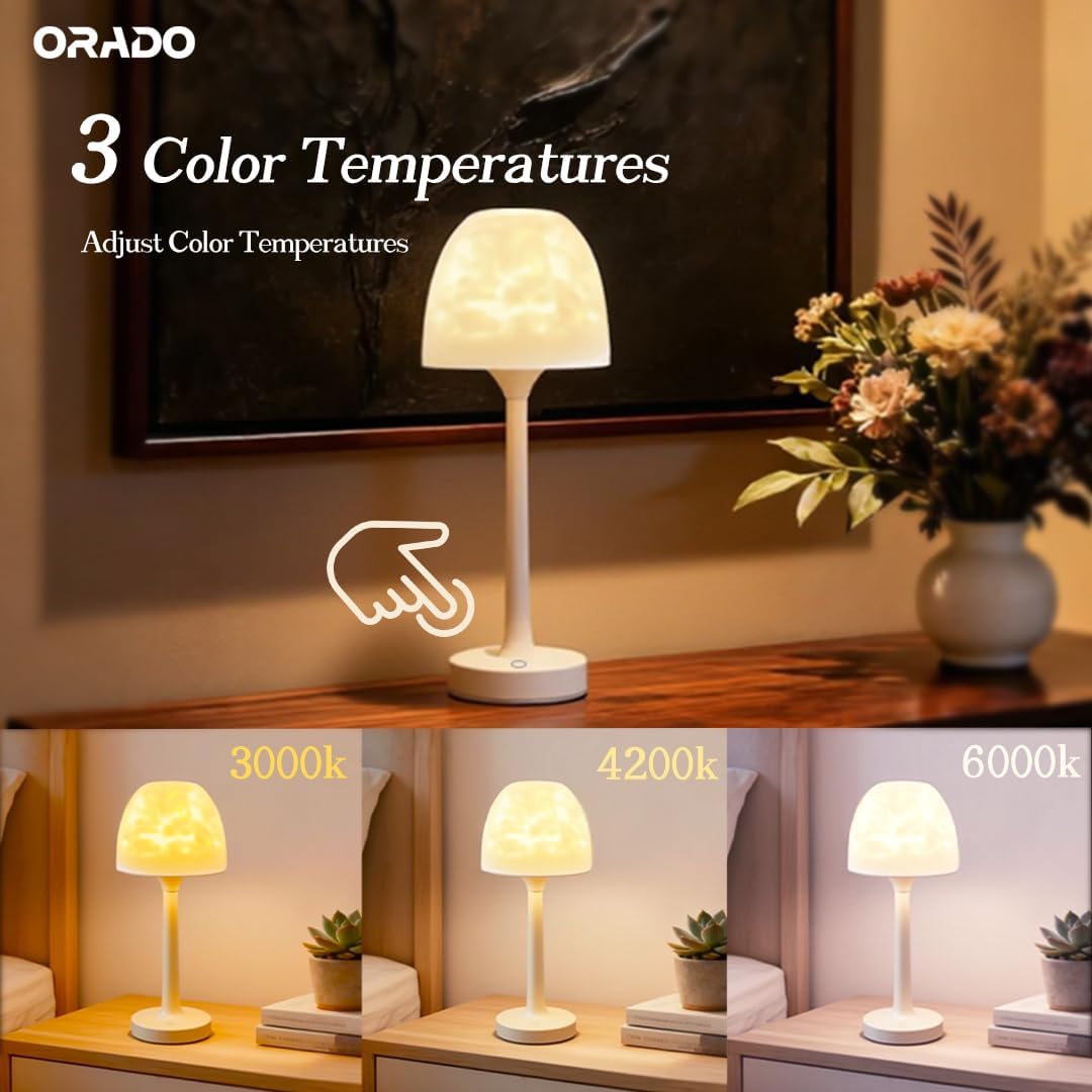 Magical Light and Shadow IP65 Waterproof Rotating Aurora Water Ripple Desk Lamp 83