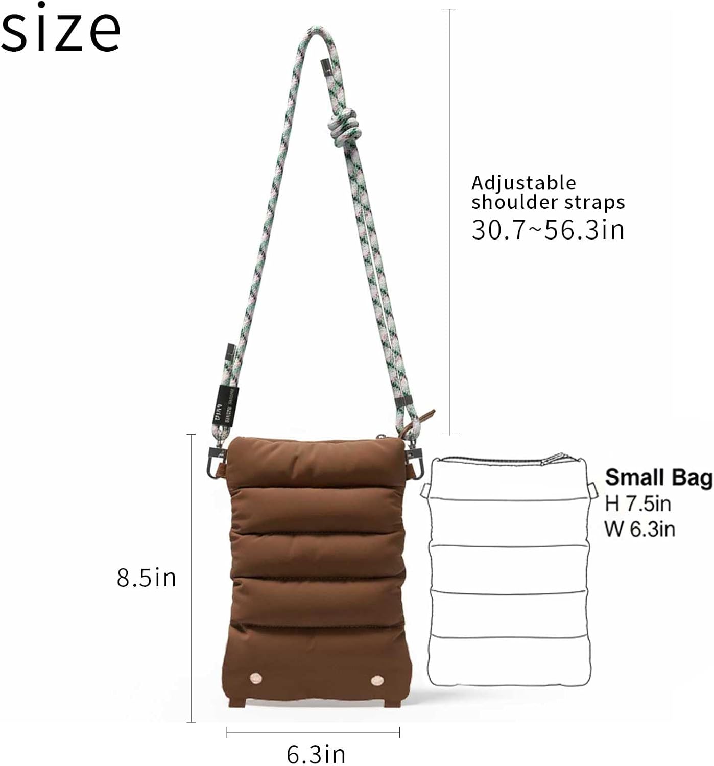 ACUARIO Crossbody Bag for Women, Tote Bag Purse for Work, Travel, Gym – Small Shoulder Bag, Stylish Women’s Tote Handbag BST202