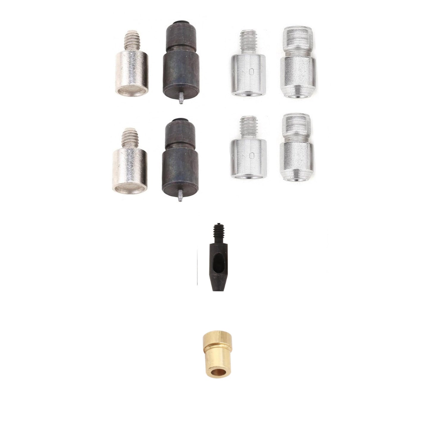 Rivet Press Machine with Essential Rivet Dies - Rivet Setting Kit for 7 mm and 9 mm Single and Double Cap Rivets for Garment and Bag Making BST220