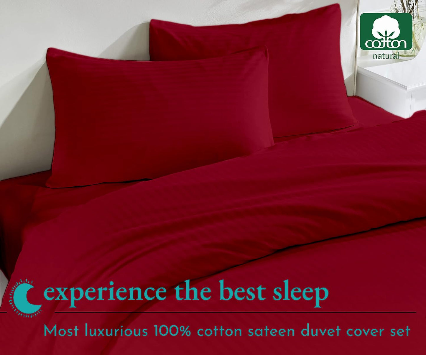 100% Cotton Oversized King plus 3 Piece Duvet Cover set 128x120 inch Breathable Luxury Soft & Cozy | Durable and Fade Resistant | Double Hem-Stitched Sateen Weave (Oversized King plus, White) BST220