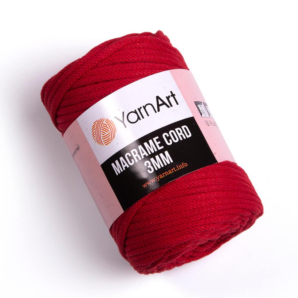YarnArt Macrame Cord 3mm - Macrame Rope for Crafting, Knotting, Wall Hangings, and Home Decor - 60% Cotton 40% Viscose & Polyester, Soft and Durable (759-FOREST Green) BST220