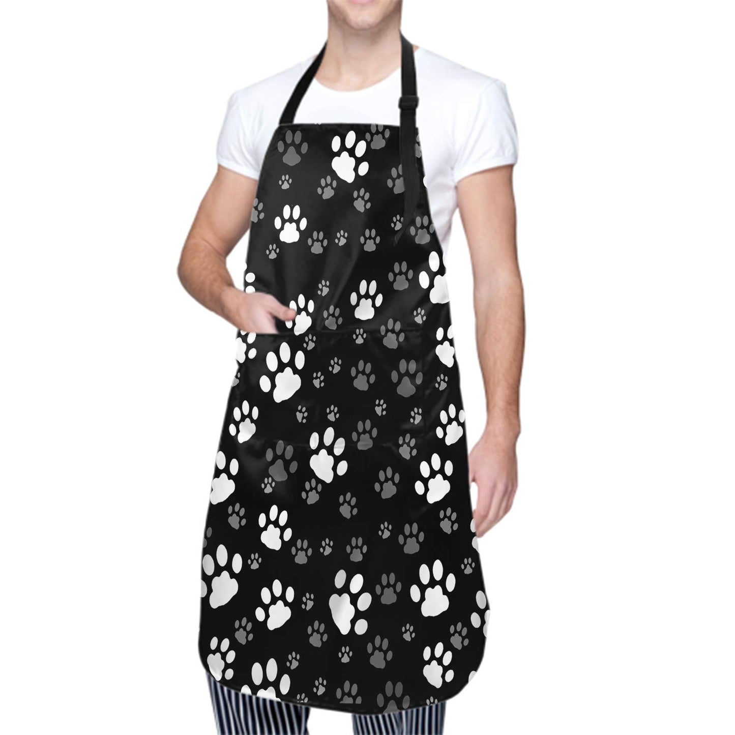 Art Apron with Pocket for Women Men | Kitchen Aprons Chef Apron for Cooking Baking BBQ Painting Gardening BST202