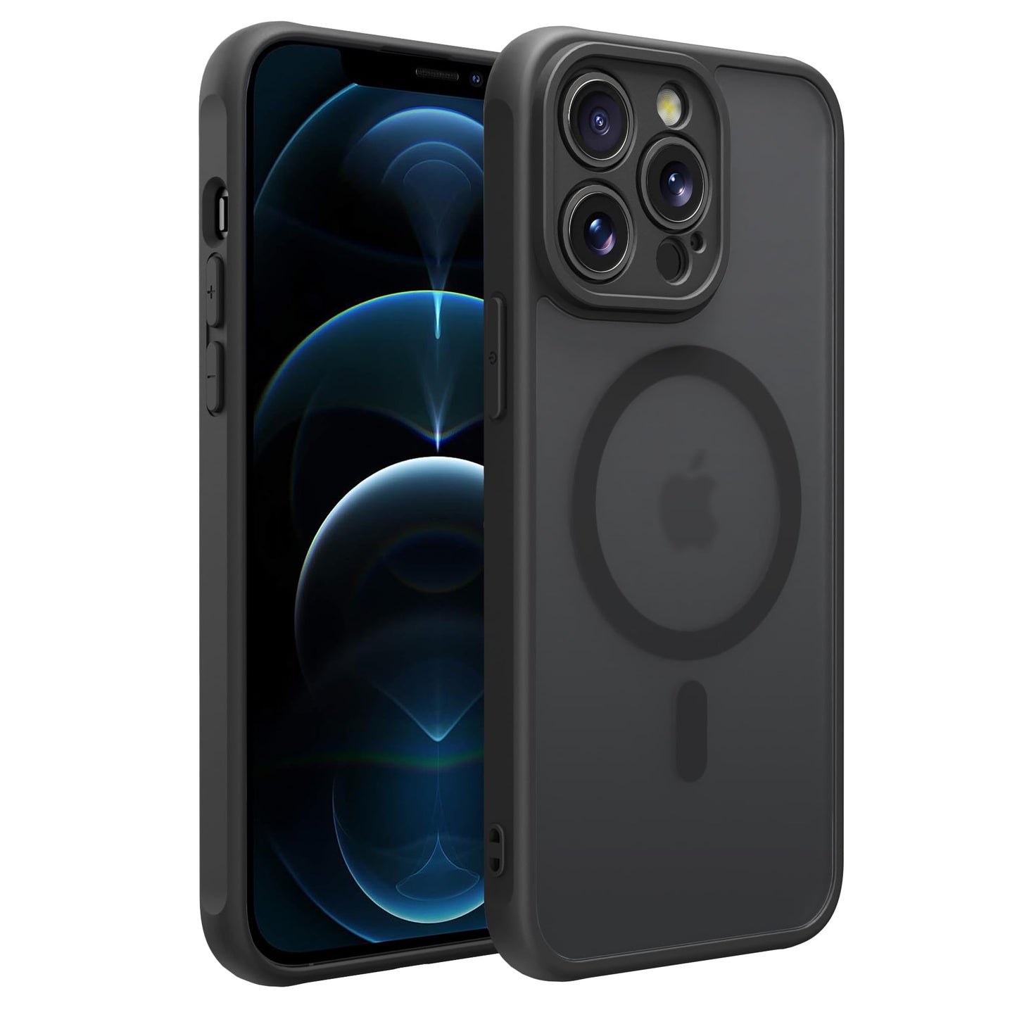 Magnetic for iPhone 17 Air Phone Case, [Compatible with MagSafe], Screen Protector X1, [Military Grade Drop Protection],Matte Finish,Slim,Shockproof,Protective (Black, iPhone 17 AIR) WN420