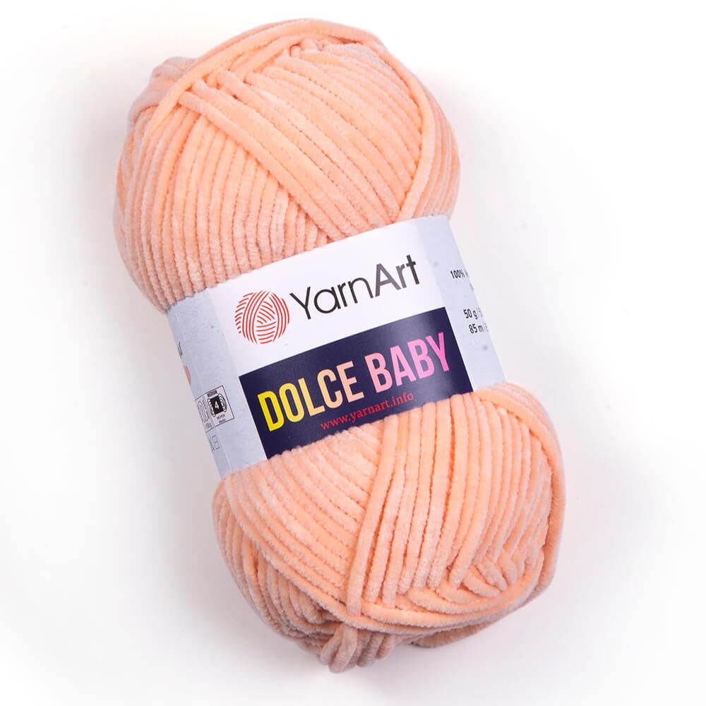 Yarnart Dolce Baby Yarn Soft Chenille Velvet Medium Blanket Amigurumi Yarn 50 Gram (1.76 oz) 93 Yards (850) BST220