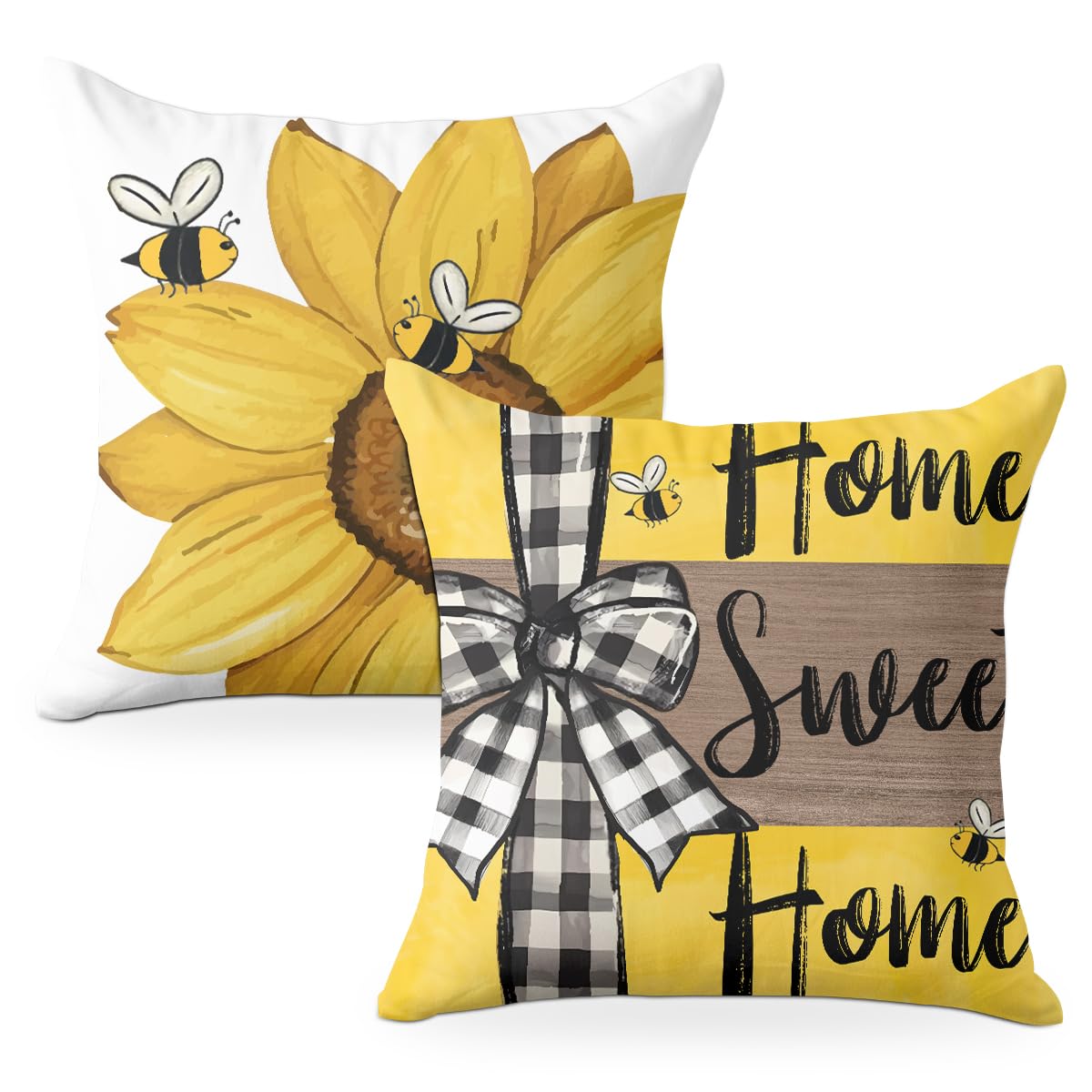 4 PCs Lemon Decor Pillow Covers 18x18, Italian Gifts Throw Pillow Covers | Italy Lemon Pillow Cases Decorative Pillow Protectors Living Room Bedroom Office Home Decor for Cushion Car Bed BST202