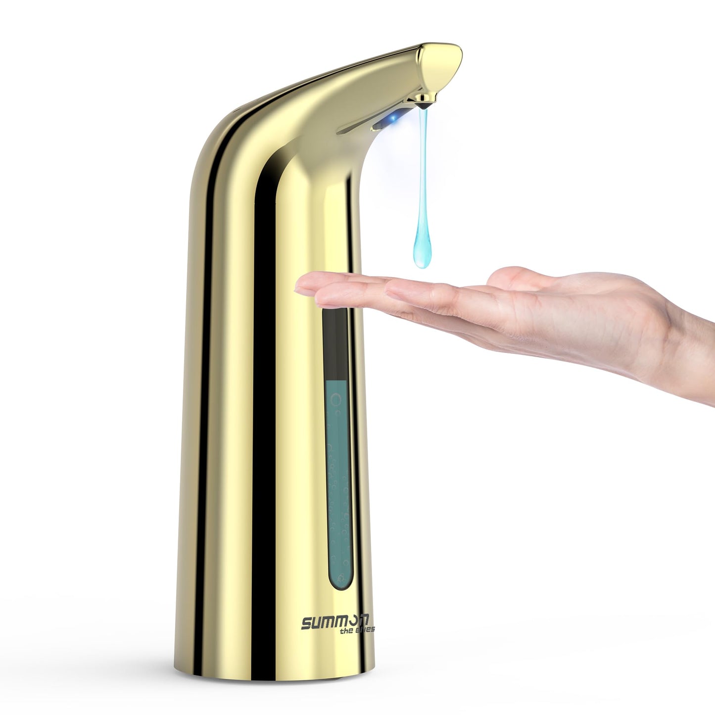 Automatic Soap Dispenser Touchless,400ML Hand & Dish Countertop Electric Liquid Dispenser with Sensor,Modern 4 Gear Adjustable Black Waterproof Battery Operated Kitchen Auto Soap Pump WN420