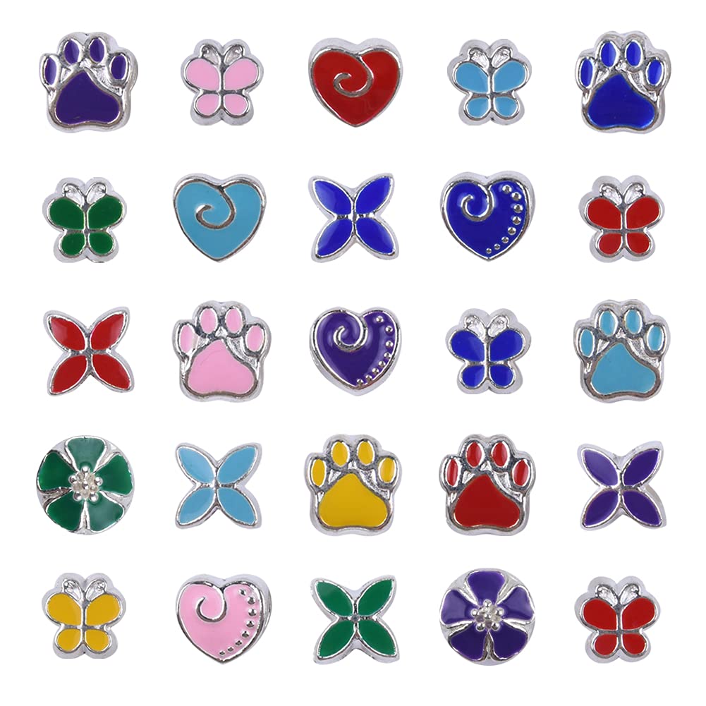 60 Pieces Assorted European Beads with Plating Silver Metal Alloy Rhinestone Large Hole Spacer Beads for DIY Charm Bracelet Jewelry Making (Blue) BST220