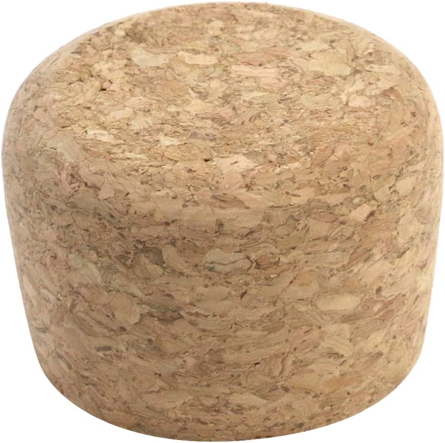 Wooden Cork Plugs,Corks Stoppers Soft Wood Wine Bottle Replacement Corks(2x1.85x1.38 Inch,5 PCS) BST326L