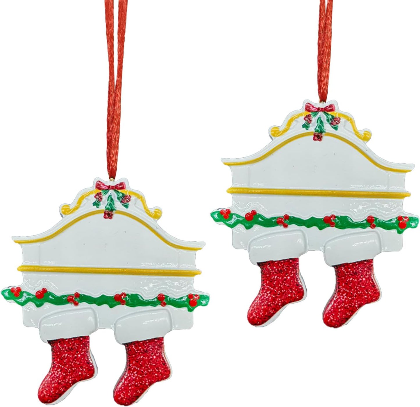 Personalized Family 2023 Christmas Ornaments, Customized Christmas Ornaments with Name for Mom Dad Kids, Christmas Tree Pendants, 4 Styles for Family of 2-5 (Family of 2) WN420