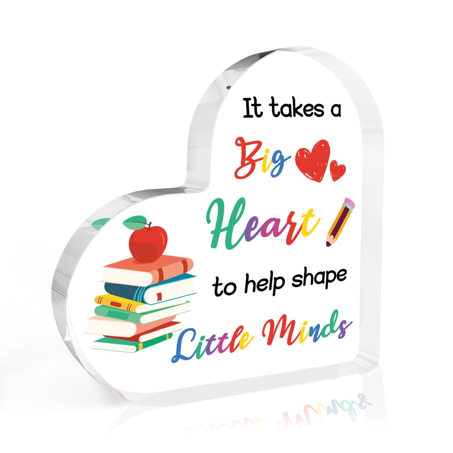 Teacher Appreciation Gifts End of Year Thank You Christmas Retirement Back to School Graduation Halloween Thanksgiving Teacher Gifts for Women Acrylic Plaque Decor with Sunflower for Teachers BST326L