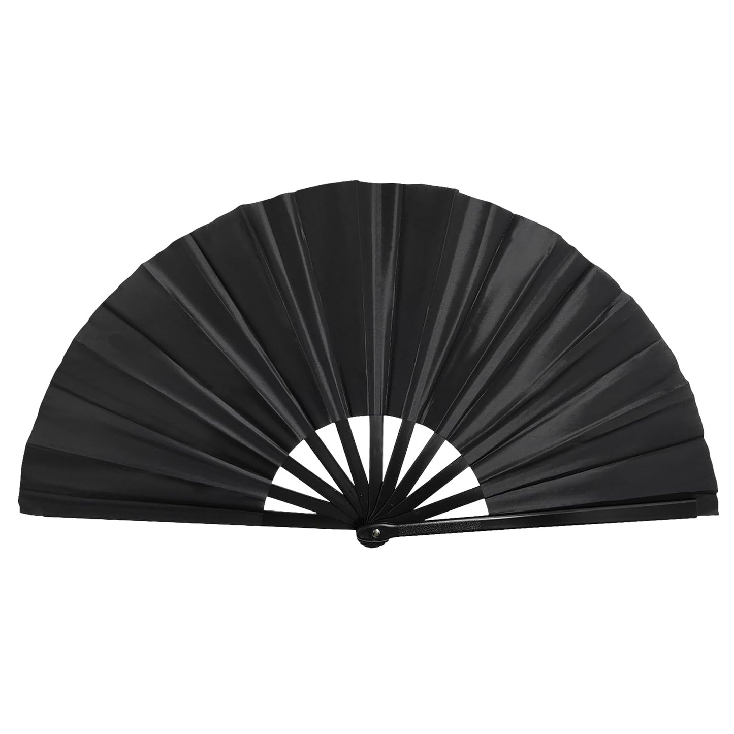 Handheld Folding Fan 13 Inch, Hand Fans for Women Foldable, Large Rave Fan, Dance Performance Prop Fan, Boots on the Ground Fan, Cool Fan on the Street Portable for Outdoor (1 Pcs Rose) WN420