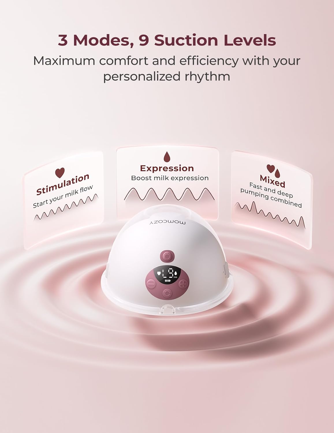 Momcozy M5 Smart APP Controlled Wearable Breast Pump 42