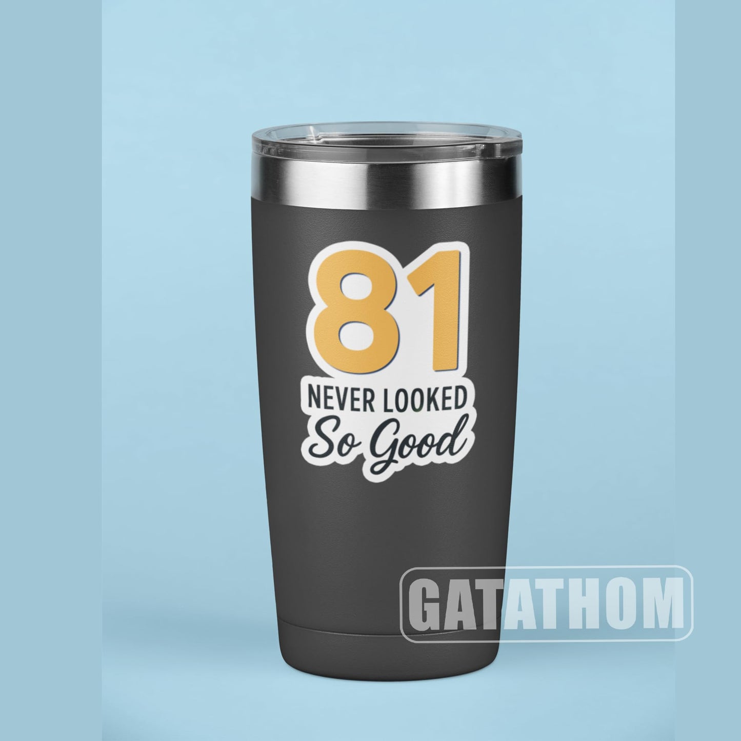 (3PCS) 83 Never Looked So Good Sticker – Happy 83th Birthday, Waterproof Vinyl Decals for Party Decor, Scrapbooking, Water Bottles, Laptops, Size 3" x 2.5" BST202