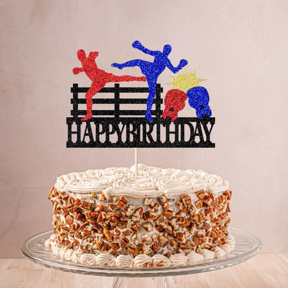 Music Happy Birthday Cake Topper，Roll Music Cake Decor Hip Hop Dancing Ball Cake Decorations，Guitar Note Birthday Party Supplies BST220