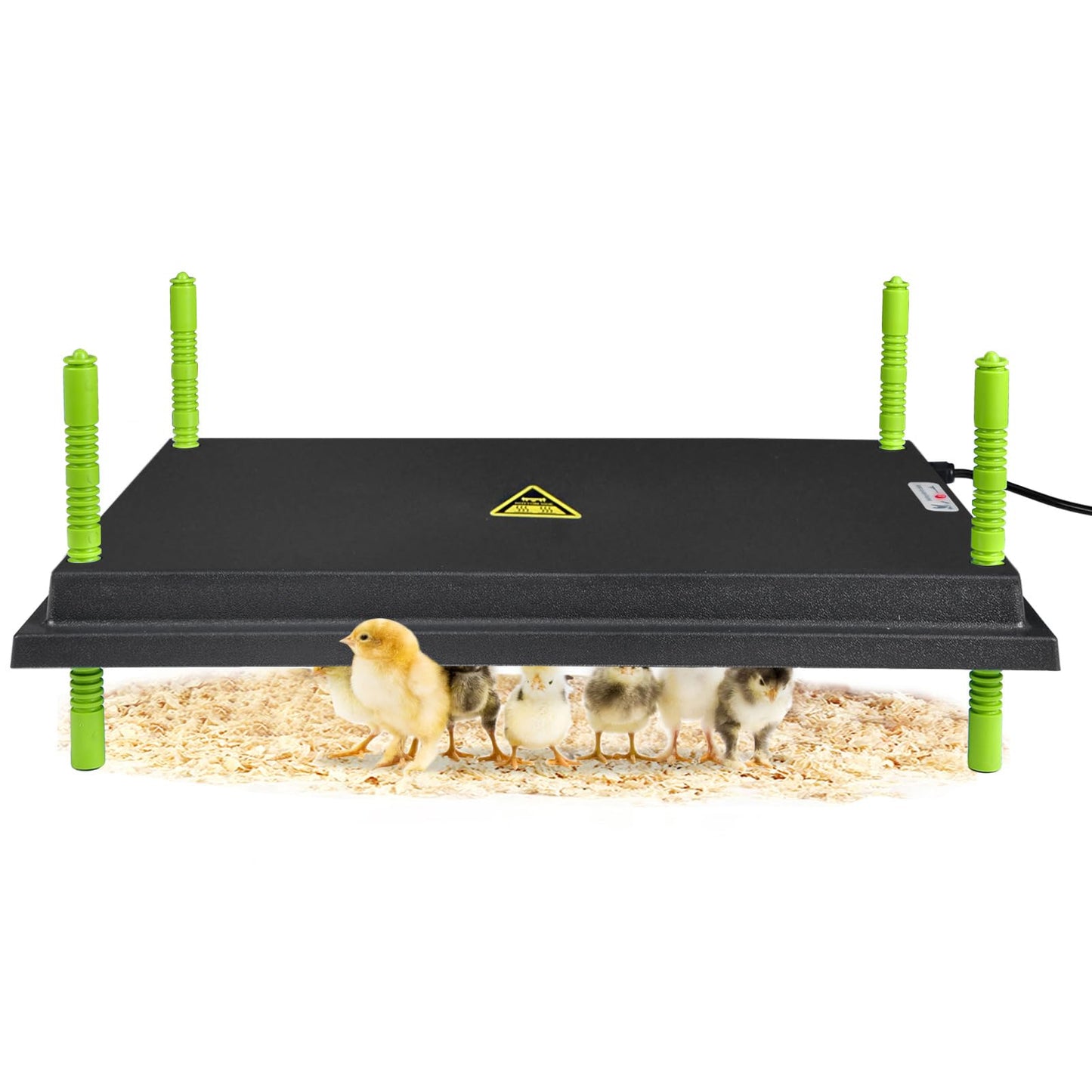 Chick Brooder Heater Plate, 12"x16" Warmer Brooder Plate for Chicks with Adjustable Height & Temperature Display RD12