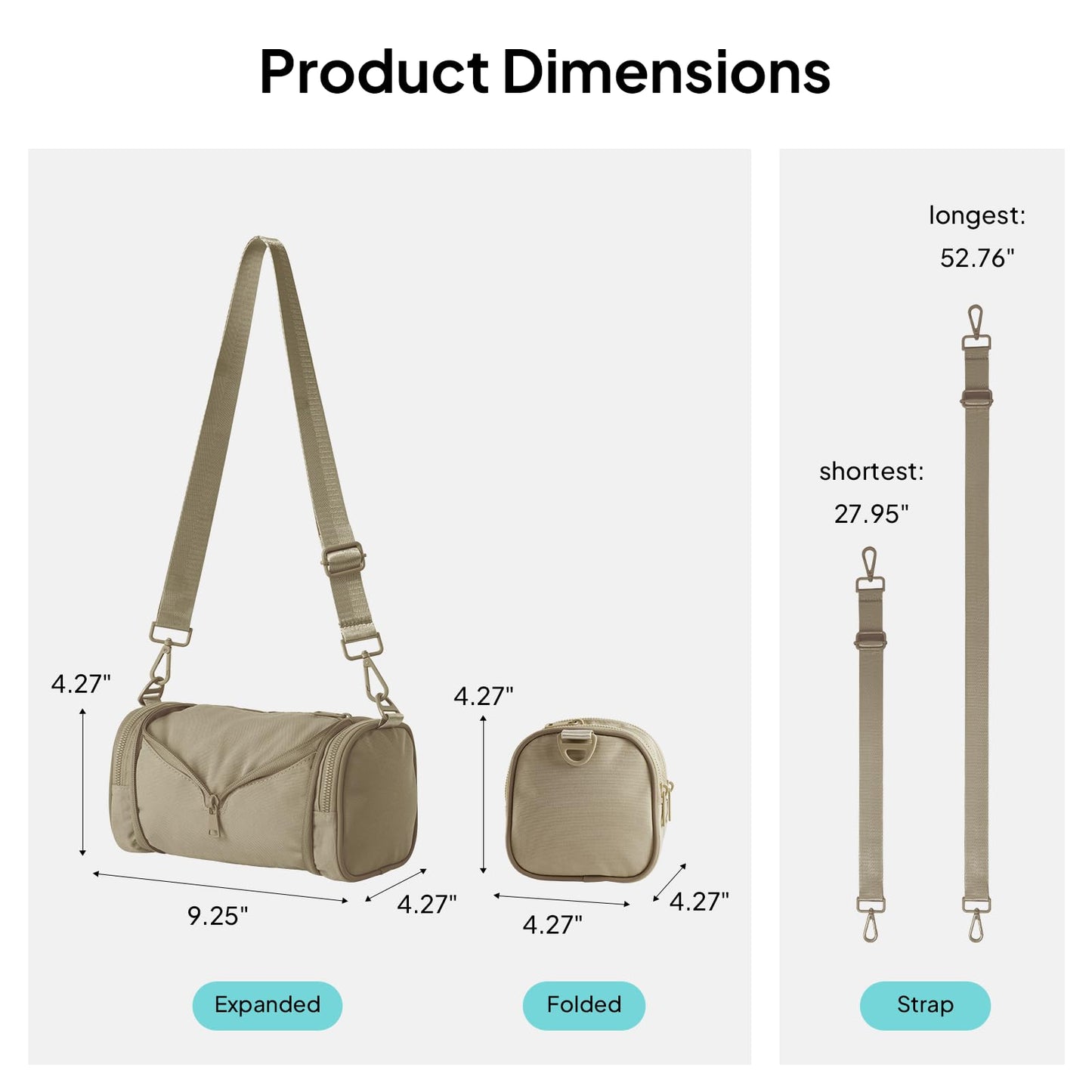 TOPEAST Sling Bag for Women, Anti-Theft Crossbody Bag with RFID Blocking & Small Water Bottle Holder for Travel BST202