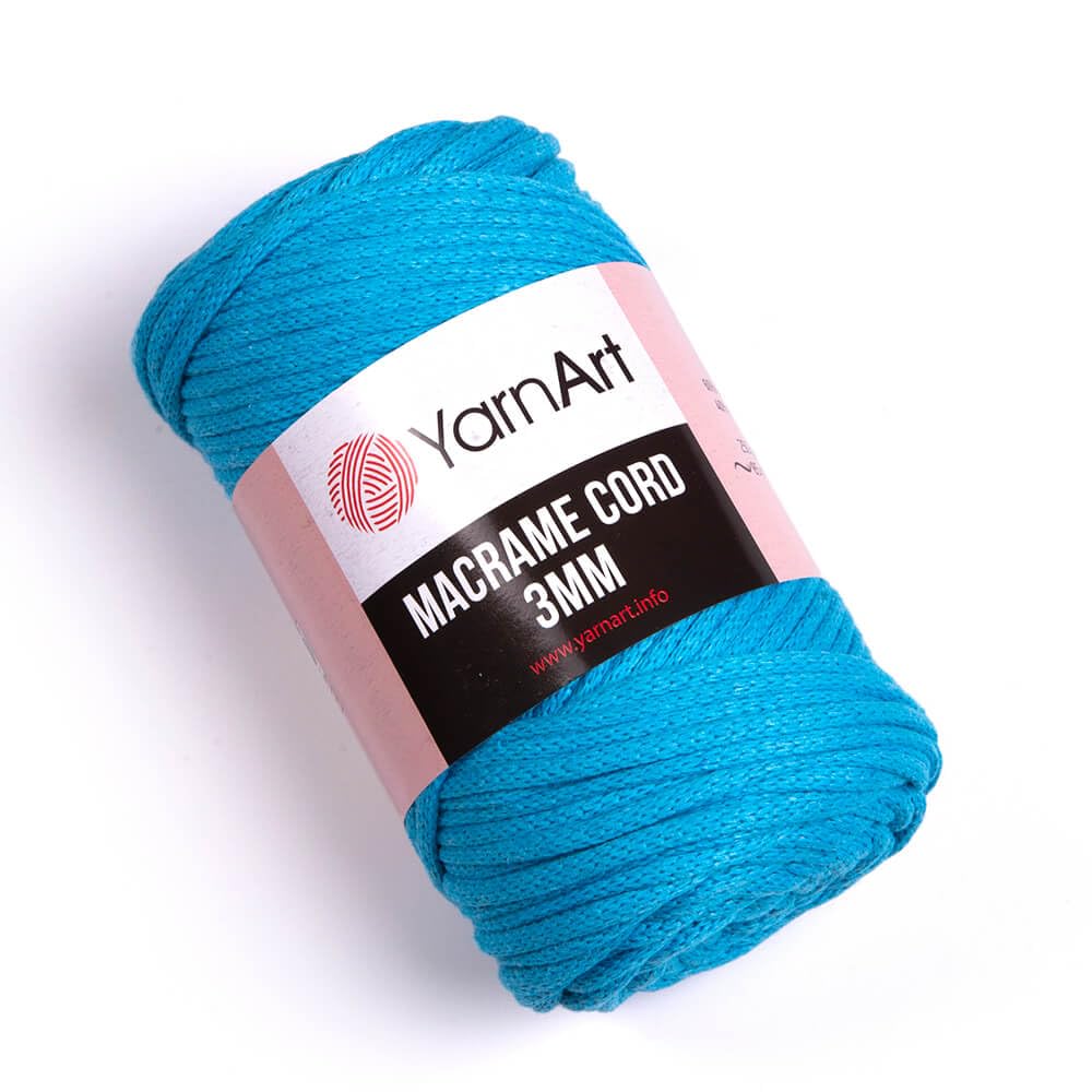 YarnArt Macrame Cord 3mm - Macrame Rope for Crafting, Knotting, Wall Hangings, and Home Decor - 60% Cotton 40% Viscose & Polyester, Soft and Durable (759-FOREST Green) BST220