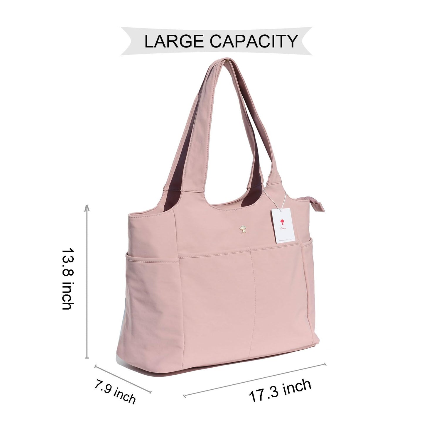ESVAN Yoga Tote Bag Mat bag Women Shoulder Bags Carryall Tote for Travel Office Workout Gym Nurse Beach BST326H