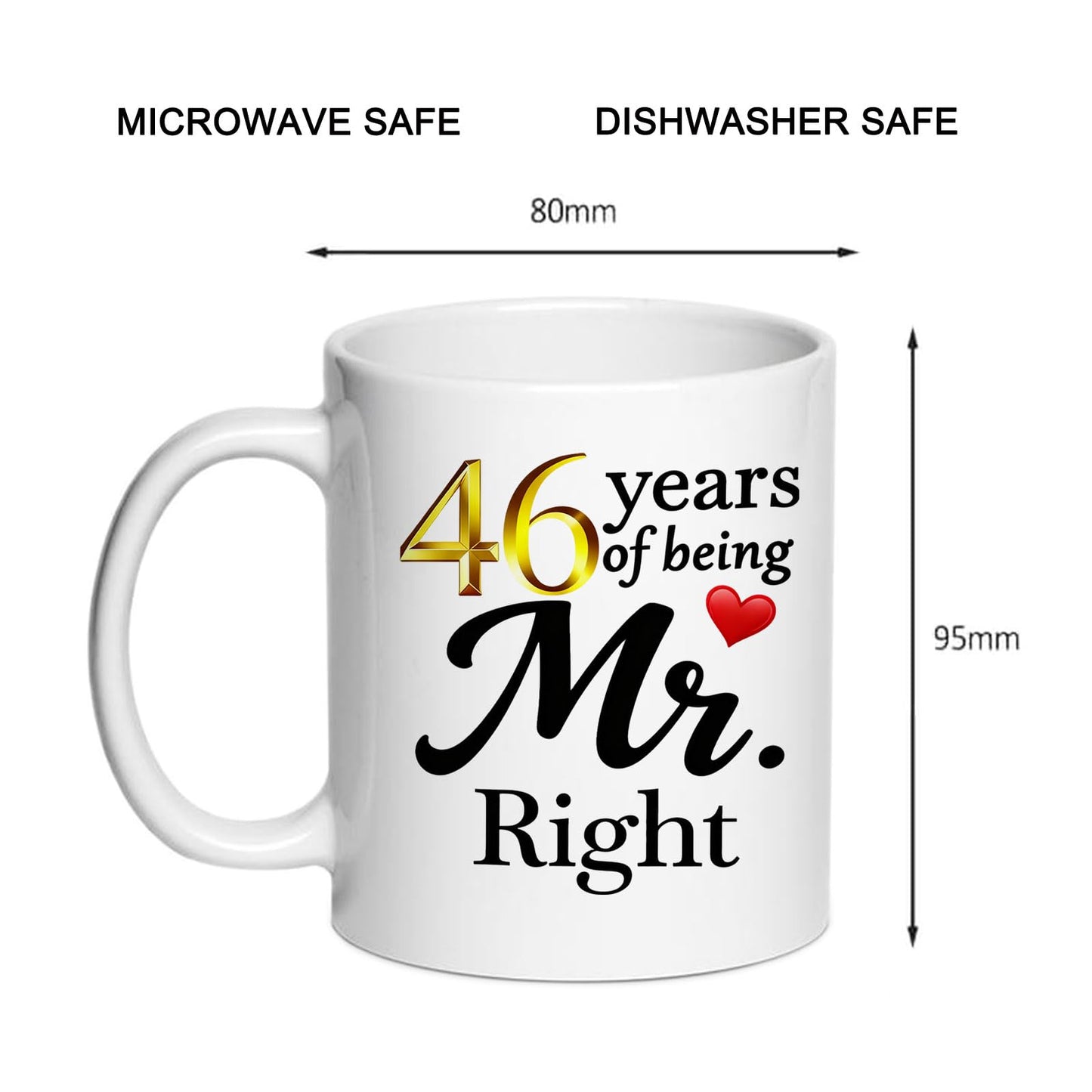 10 Year Anniversary For Couple Coffee Mugs Set of 2-10th Wedding Gifts Decorations for Parents Grandparents Husband Wife Him Her 11oz (10th) BST220