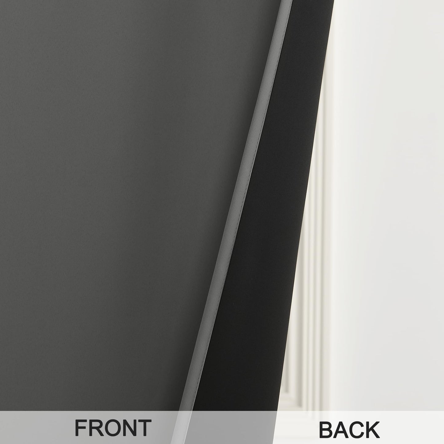 RYB HOME 100% Blackout French Door Curtains for Door Window - Room Darkening No Coating Thermal Insulated Privacy Protection Adhesive Cover for Glass Window, W 26 x L 40, 1 Panel, Black BST220