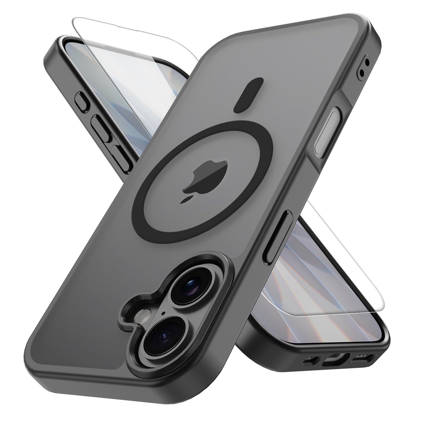 PinLiSheng for iPhone 17 Pro Max Case， Compatible with MagSafe, Shockproof Military-Grade Protection, Scratch-Resistant Back, Anti-Yellowing，Magnetic Phone Case for iPhone 17 Pro Max, Clear WN420
