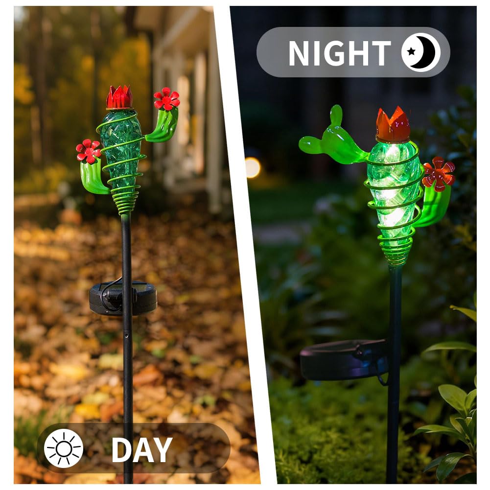 Viveta Garden Solar Lights Decorative, 2 Pack Metal Peacock Solar Lights Stake for Outdoor Garden Patio Yard Lawn Decorations