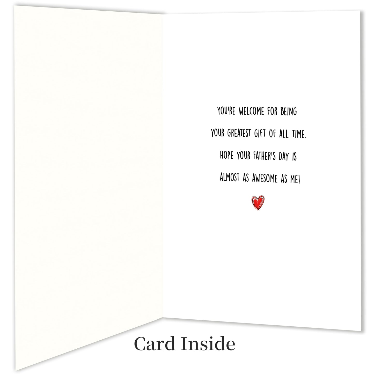 Funny Fathers Day Card for Dad, Father's Day Cards Gifts Decorations from Daughter Son, Happy Fathers Day Card from Cat, Cute Cat Dad Father's Day Decorations Gifts BST220