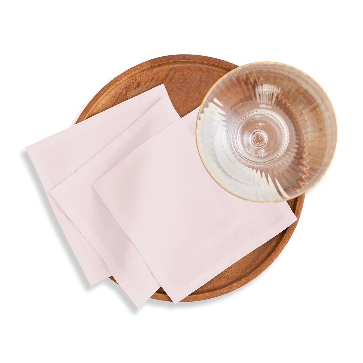 Solino Home Cotton Linen Cocktail Napkins Black, Dru 6 x 6 in, Set of 12 | Small Cloth Napkins for cocktails, coasters and appetizer serving | soft cotton linen weave, artisan crafted | fully washable BST326SOLH