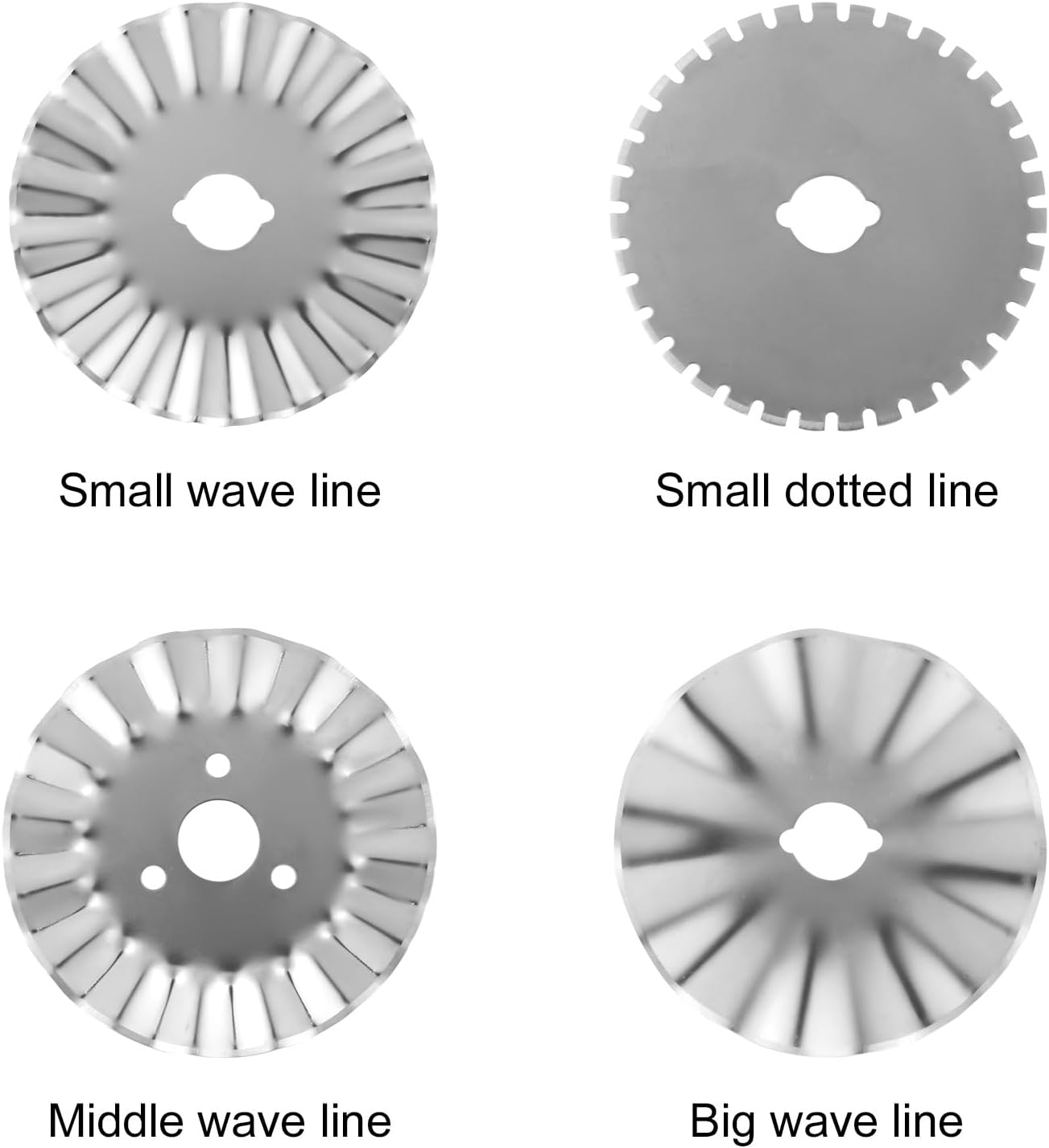 6 Pcs Rotary Cutter Blades, Rotary Cutter Blades 45mm for Quilting Rotary Blades Refill Rotary Cutter Replacement Blades for Crafts Sewing Quilting Projects BST220