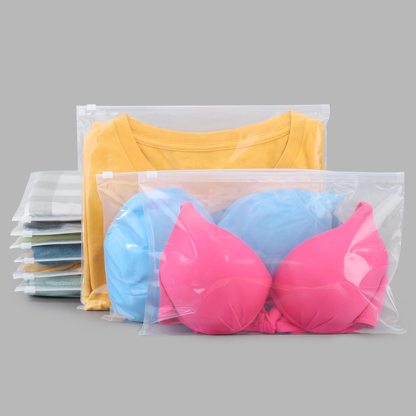 Clear Swimsuit Storage Bags, Clear Shirt Packaging Bags for Bikini, Swimwear, Bathing Suit Storage, 12x8 inch, Pack of 50, Waterproof, 3 Mil BST220