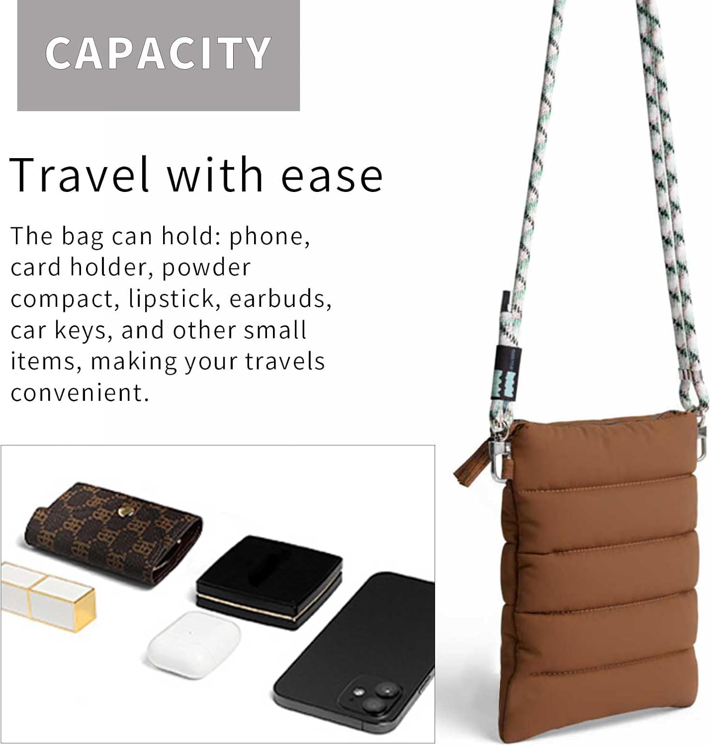 ACUARIO Crossbody Bag for Women, Tote Bag Purse for Work, Travel, Gym – Small Shoulder Bag, Stylish Women’s Tote Handbag BST202