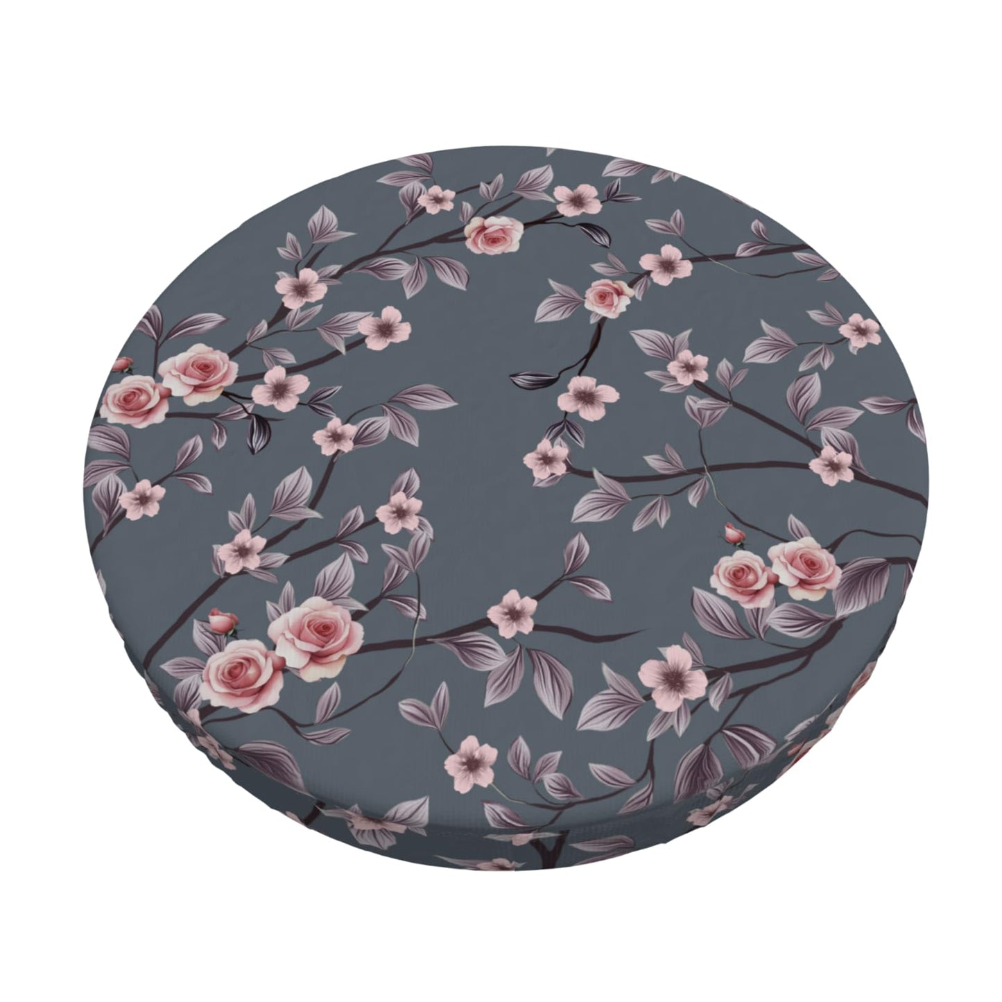 Heart Round Bar Stool Cover - Pink Red Love Heart Chair Seat Cushion Slipcover 12 Inch for Restaurant Cafe Hotel Bar BST202