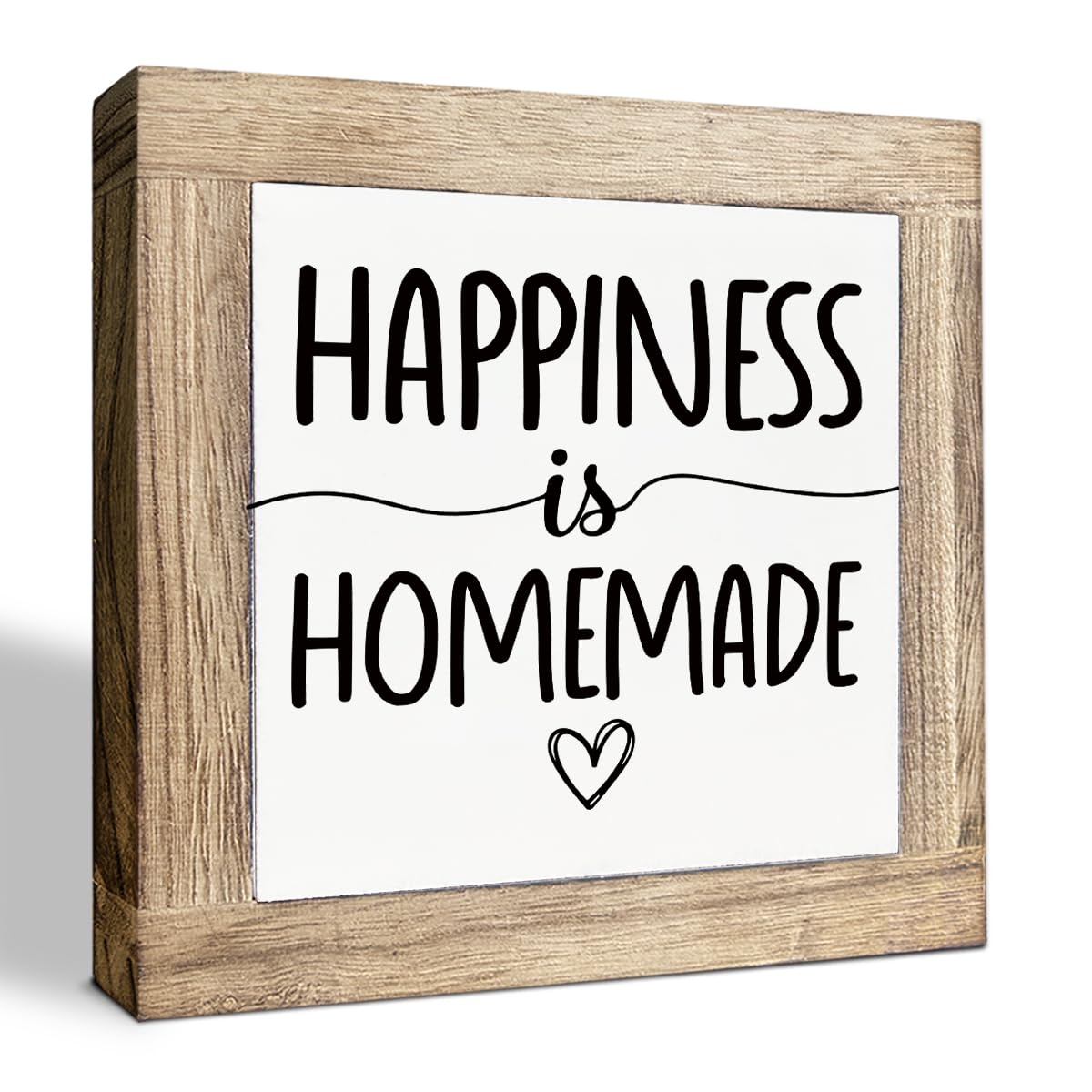 Just A Spoonful of Sugar Sign, Coffee Decor Sign, Rustic Kitchen Box Signs, Coffee Station Decor, Modern Farmhouse Home Decors for Kitchen Bar, Cafe Decors, Freestanding Wooden Plaque BST326L