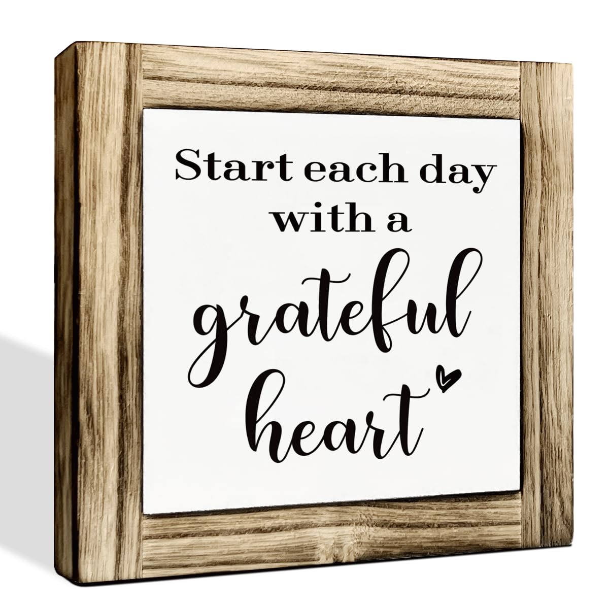 Homes Decor Signs, Decorative Wooden Box Sign, Farmhouse Decors for Living Room, Bedroom, Kitchen, New Home Decor, Shelf Counter Decoration, Home Sweet Home Sign, 5.9×5.9 inches BST220