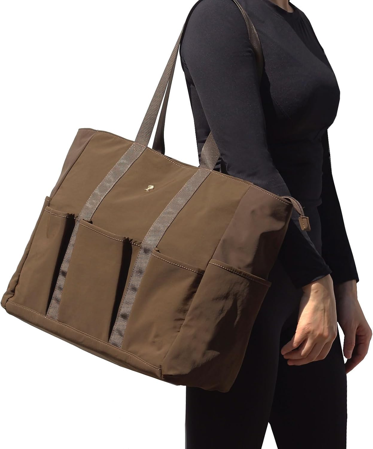 ESVAN Utility Tote Bag Weekender Duffle Bag with 13 Pockets - Perfect for Travel, Work, Gym, Beach, Teachers, and Nurses BST326H
