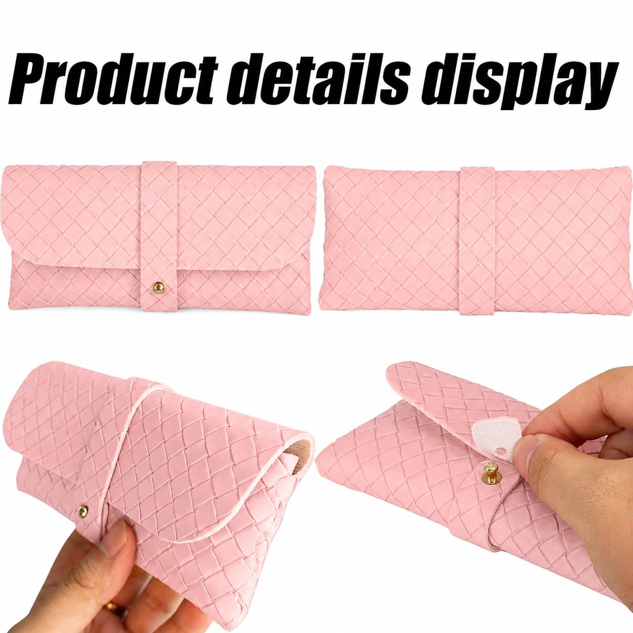 Glasses storage bag Travel sunglasses myopia glasses storage bag Fashion leather storage bag WN420